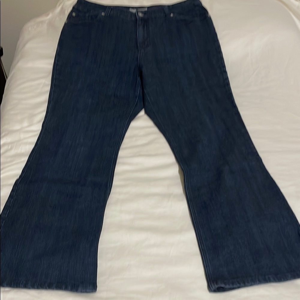 Chico's Dark Blue Flare Jeans